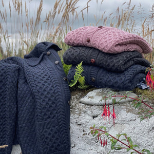 Blacksmith Collared Aran Cardigan