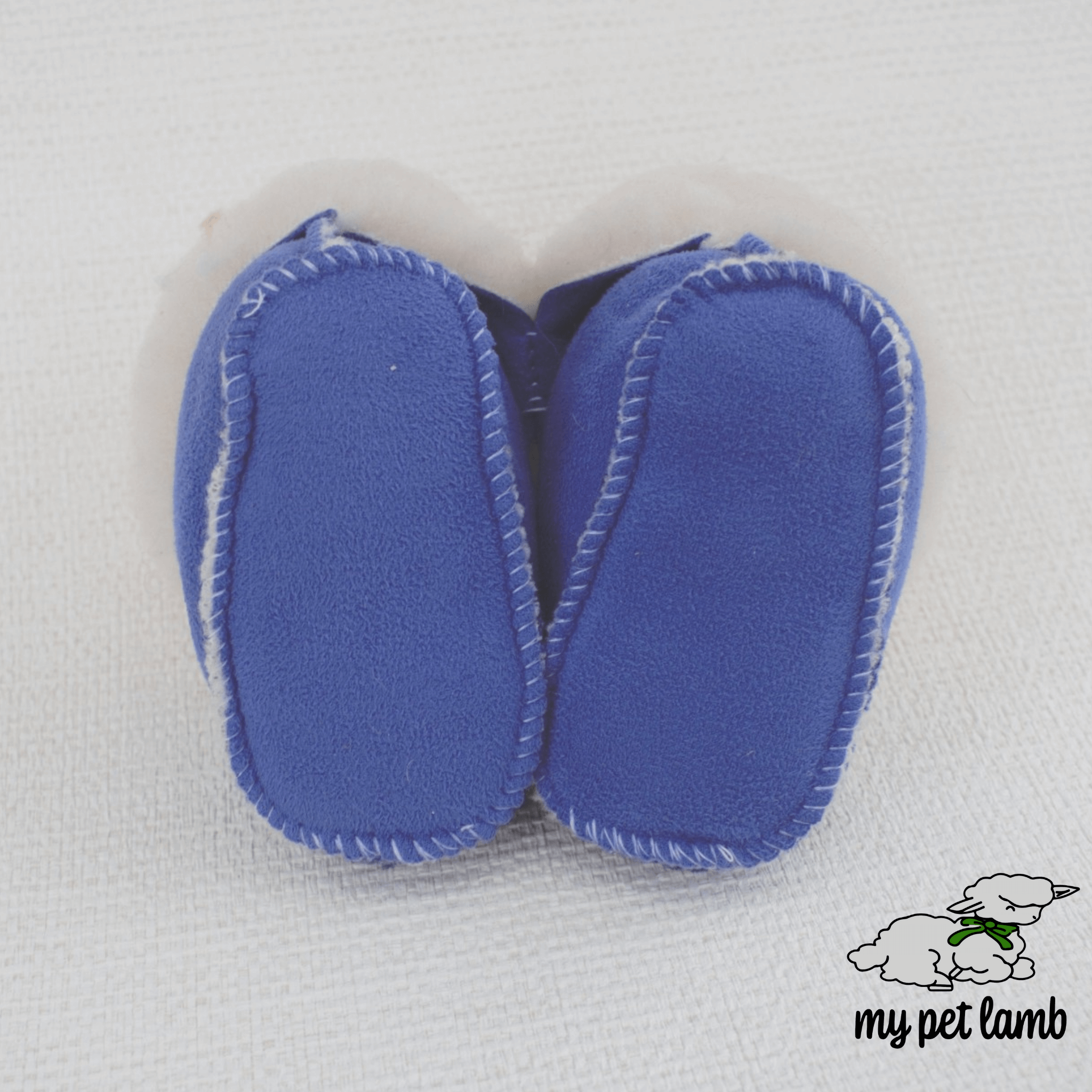 Blue Wool Booties