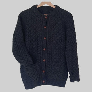 Slate Aran Cardigan