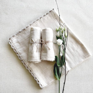 Organic Cotton Muslin Swaddle Gift Set