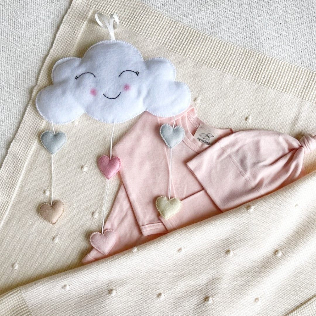 Cream Cotton Baby Blanket