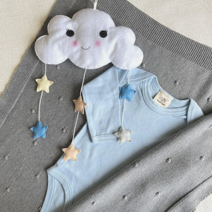 Grey Cotton Baby Blanket