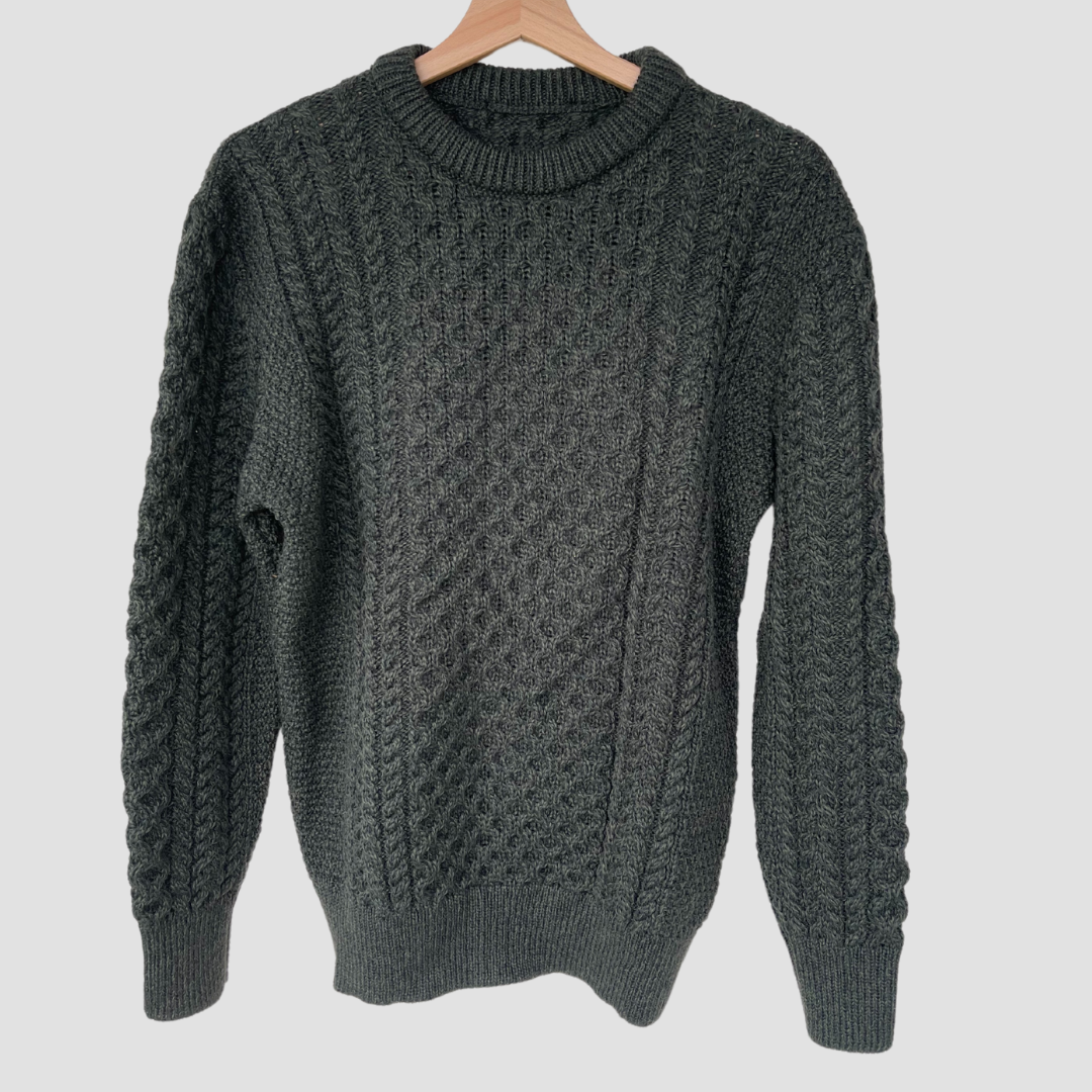 Erin Green Men's Aran Sweater