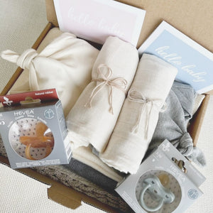 Organic Cotton Baby Twin Gift Set