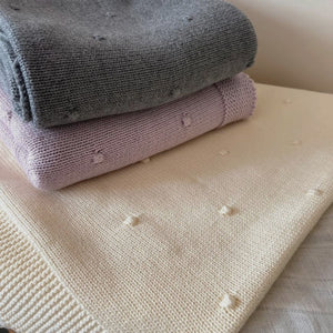 Grey Cotton Baby Blanket