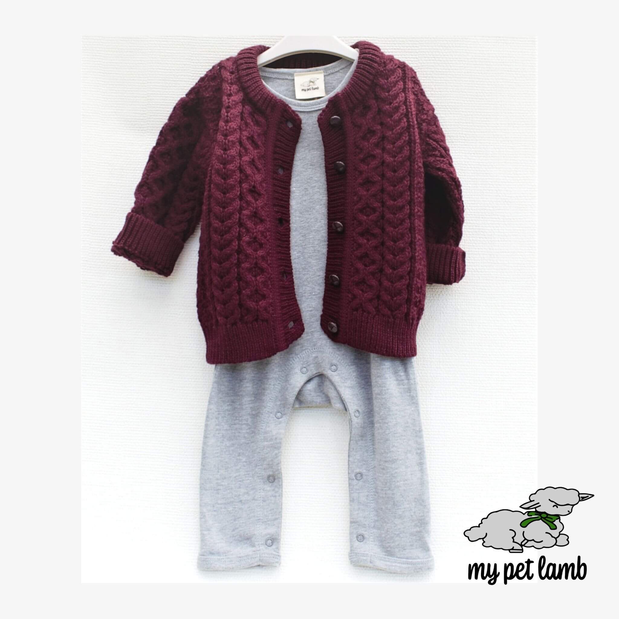 Elephant Grey Cotton Romper Suit