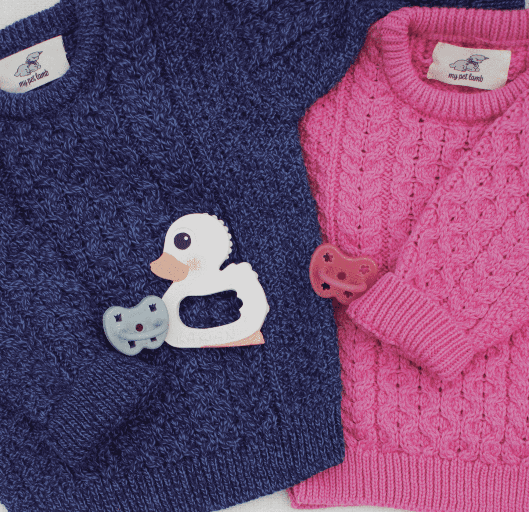 Deep Blue Aran Sweater