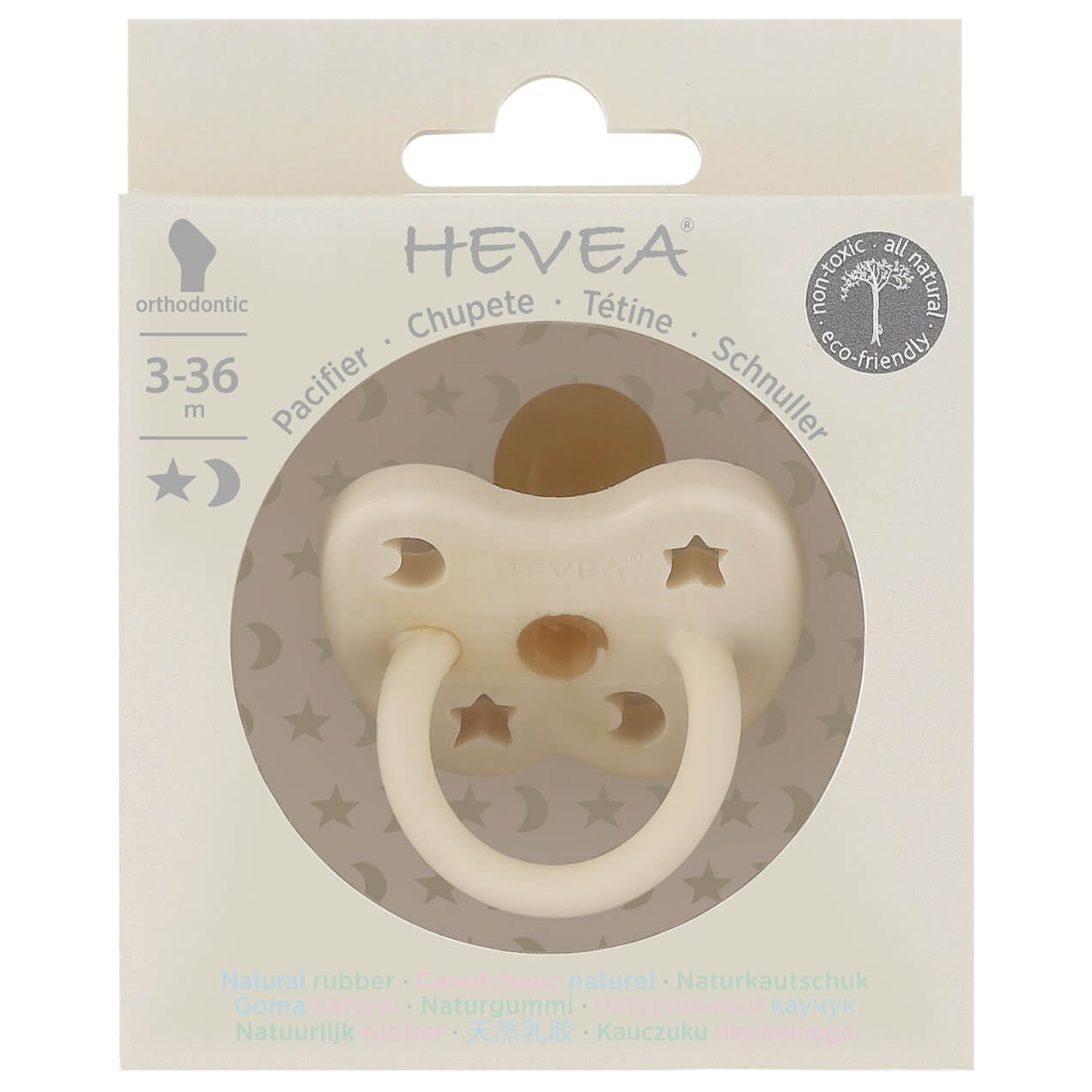 Hevea Milky White Orthodontic Pacifier