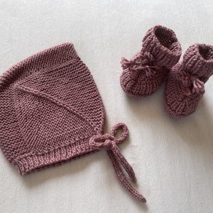 Handknit Merino Wool Baby Bonnets