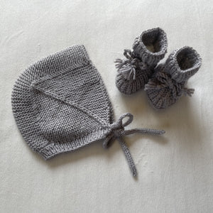 Handknit Merino Wool Baby Bonnets
