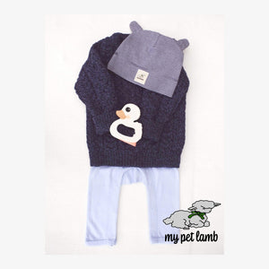Baby Blue Cotton Romper Suit